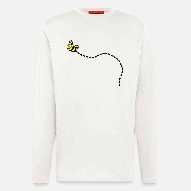 biene2 - Langarmshirt - made by SPREAD  - OFF WHITE