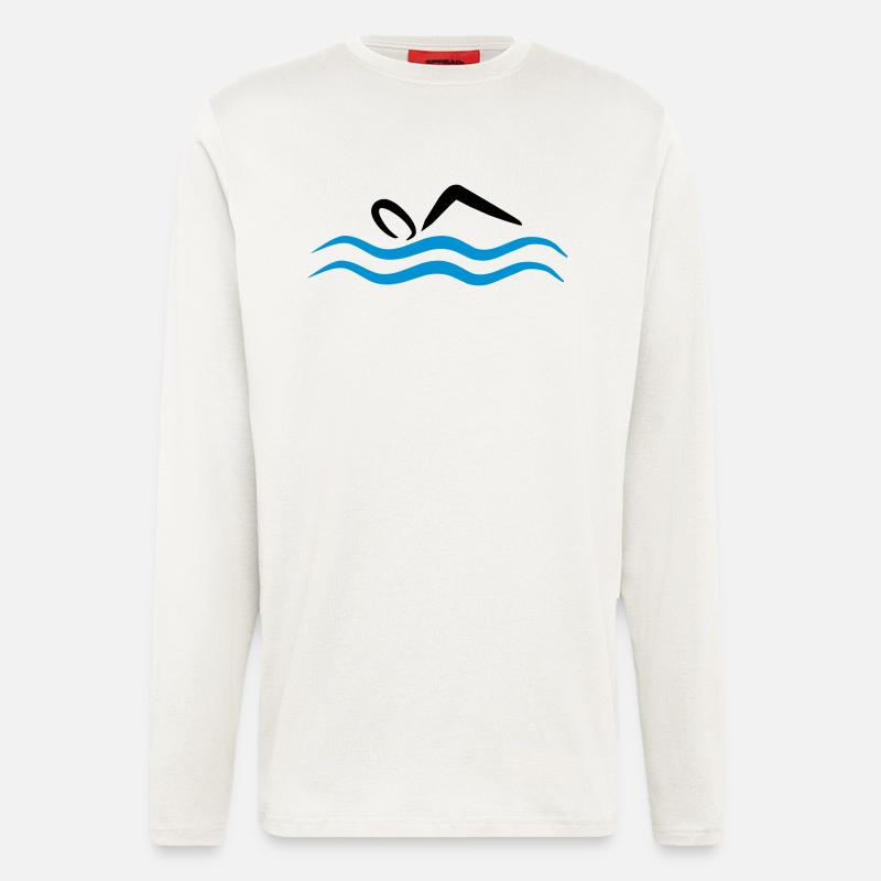 swimming - Langarmshirt - made by SPREAD  - OFF WHITE