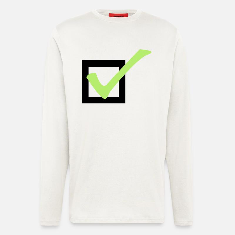 check - Langarmshirt - made by SPREAD  - OFF WHITE