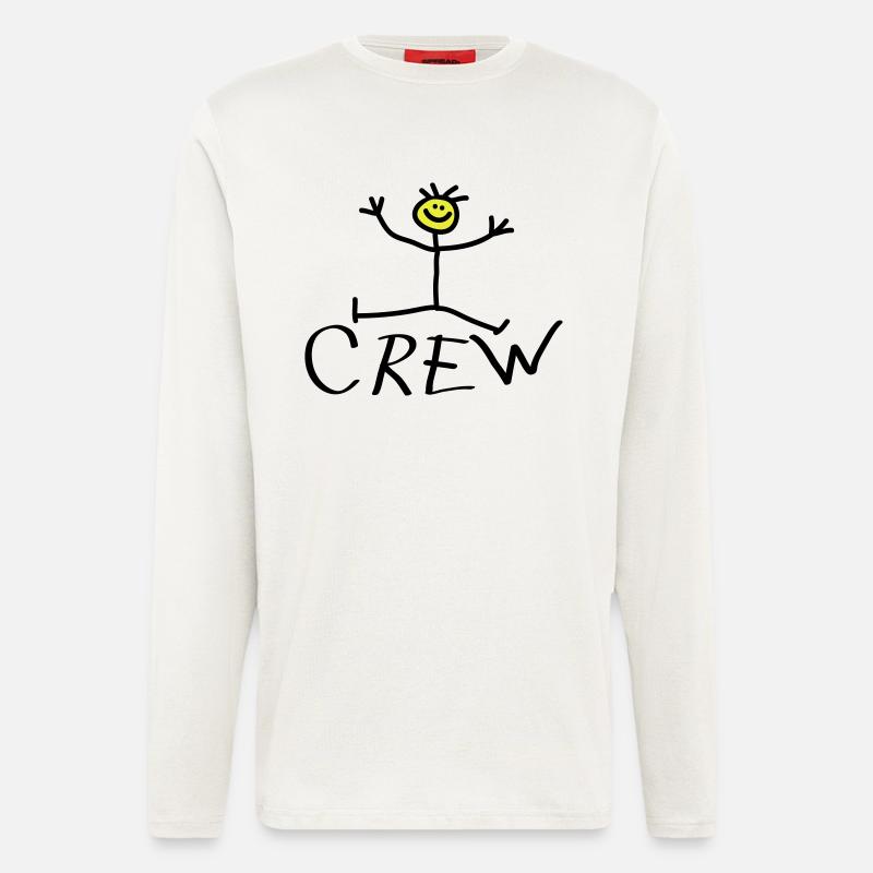 Happy Crew - Langarmshirt - made by SPREAD  - OFF WHITE