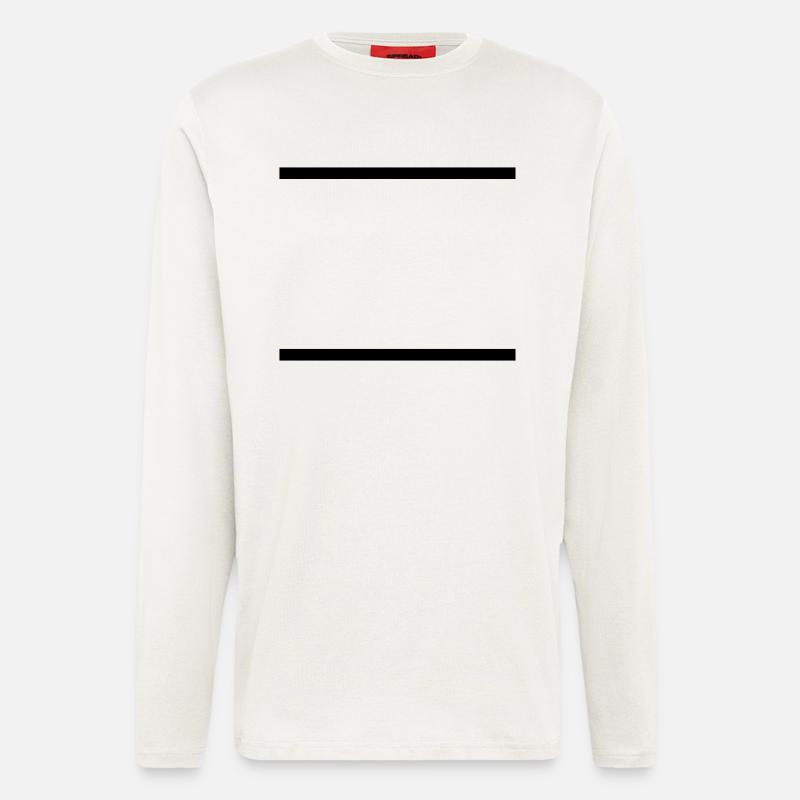 Lines / / slashes / / double line / / double / / - Longsleeve - made by SPREAD  - OFF WHITE