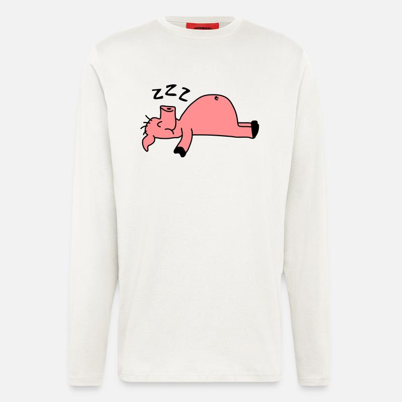 Sleeping Pig - Langarmshirt - made by SPREAD  - OFF WHITE