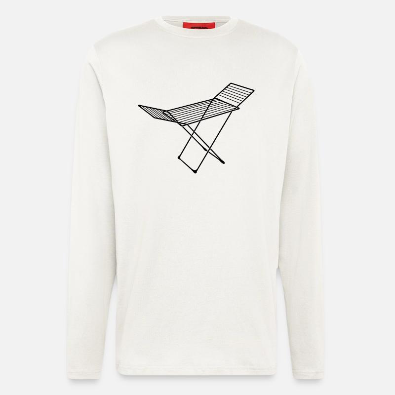 Wäscheständer_s1 - Langarmshirt - made by SPREAD  - OFF WHITE