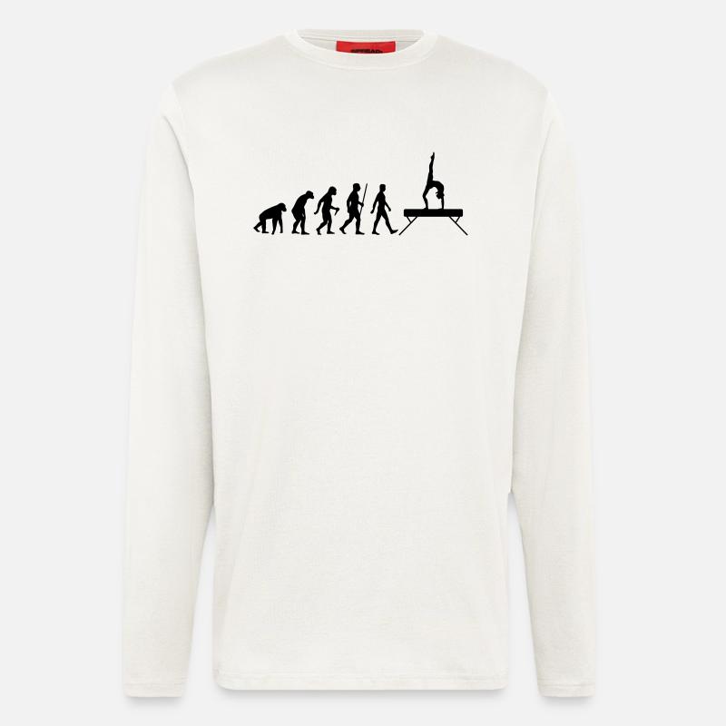Evolution Schwebebalken - Langarmshirt - made by SPREAD  - OFF WHITE
