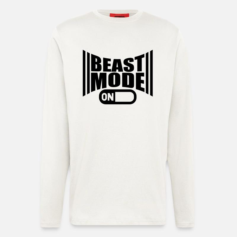 On An Beast Mode Power - Langarmshirt - made by SPREAD  - OFF WHITE