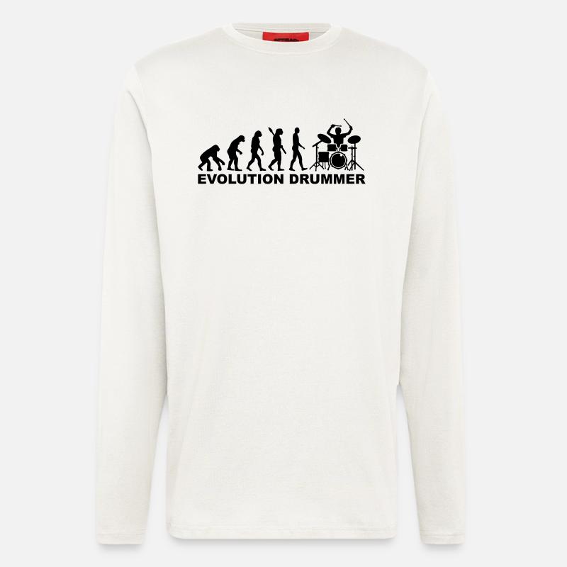 Drummer - Langarmshirt - made by SPREAD  - OFF WHITE