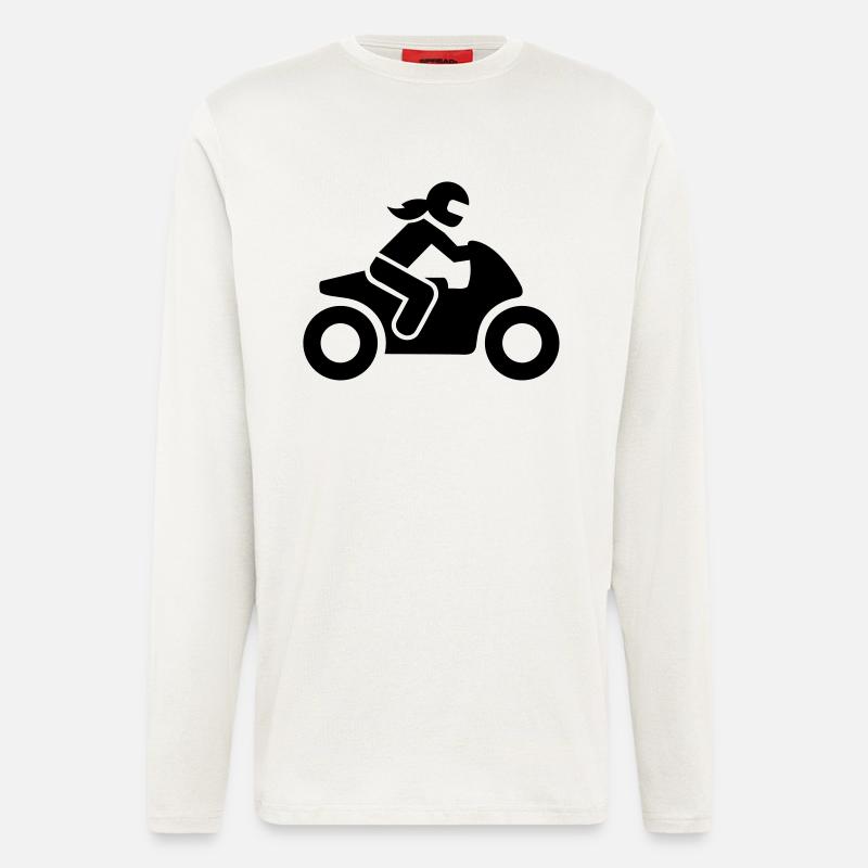 Motorrad - Langarmshirt - made by SPREAD  - OFF WHITE