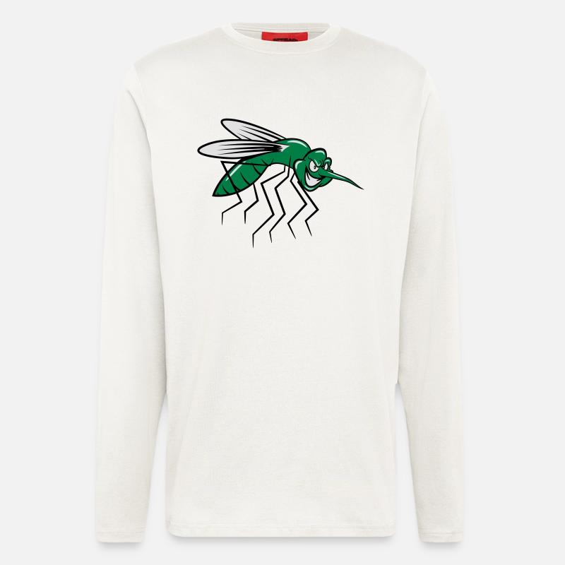 Mücke witzig comic - Langarmshirt - made by SPREAD  - OFF WHITE