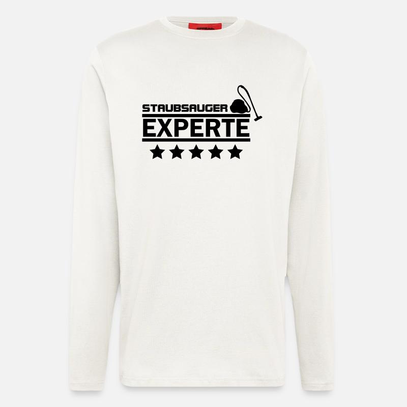 staubsauger experte - Langarmshirt - made by SPREAD  - OFF WHITE