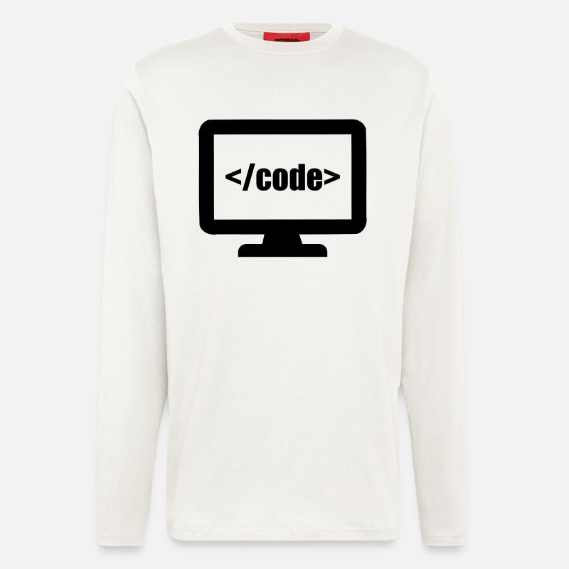 Programmierer - Langarmshirt - made by SPREAD  - OFF WHITE