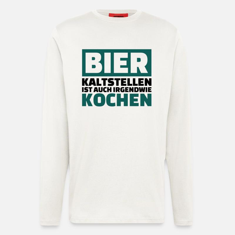 Bier - Langarmshirt - made by SPREAD  - OFF WHITE