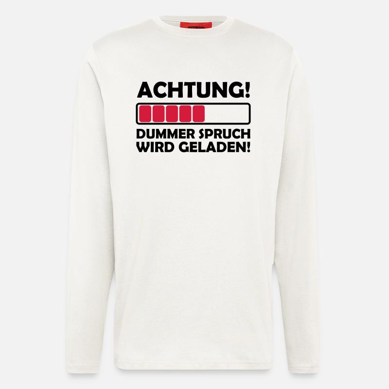 dummer_spruch_2 - Langarmshirt - made by SPREAD  - OFF WHITE