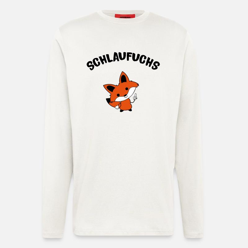 schlaufuchs_02 - Langarmshirt - made by SPREAD  - OFF WHITE