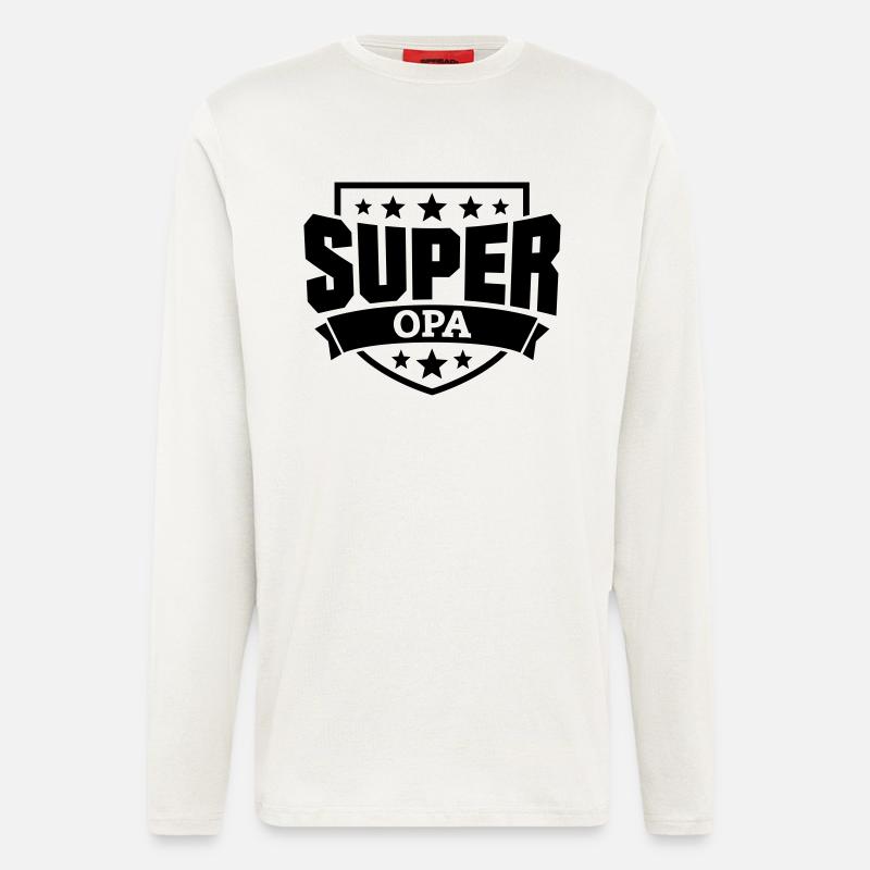 Super Opa - Langarmshirt - made by SPREAD  - OFF WHITE