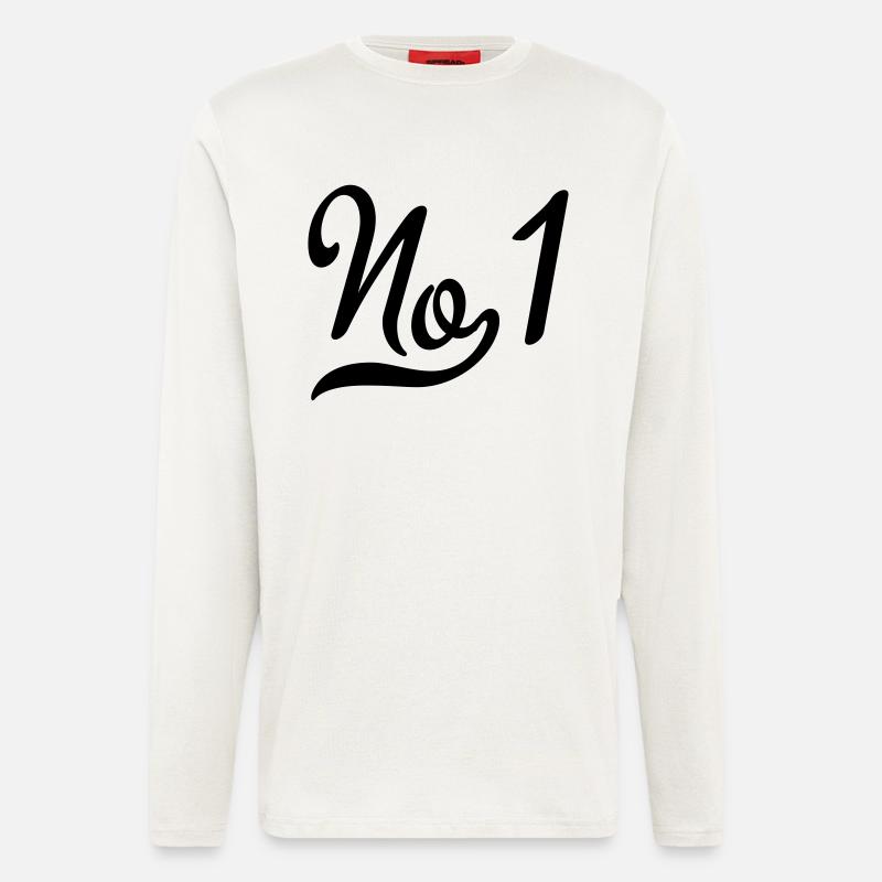 Nummer eins - Langarmshirt - made by SPREAD  - OFF WHITE