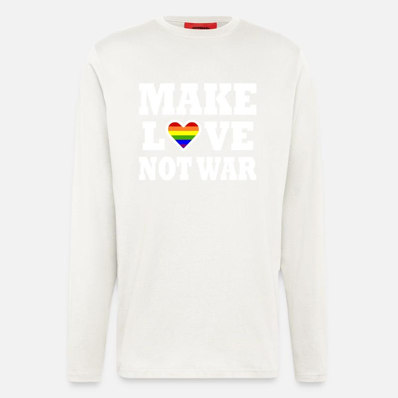 Make love not war - Longsleeve - made by SPREAD - OFF WHITE