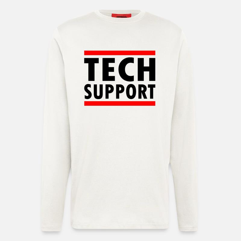 tech support - Langarmshirt - made by SPREAD  - OFF WHITE