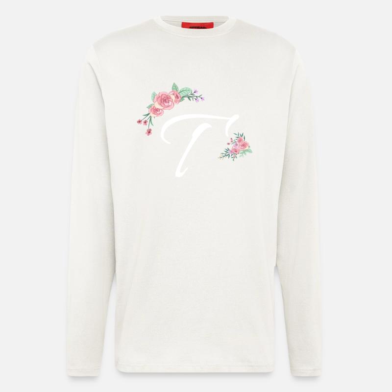 Brief und Blumen - Langarmshirt - made by SPREAD  - OFF WHITE