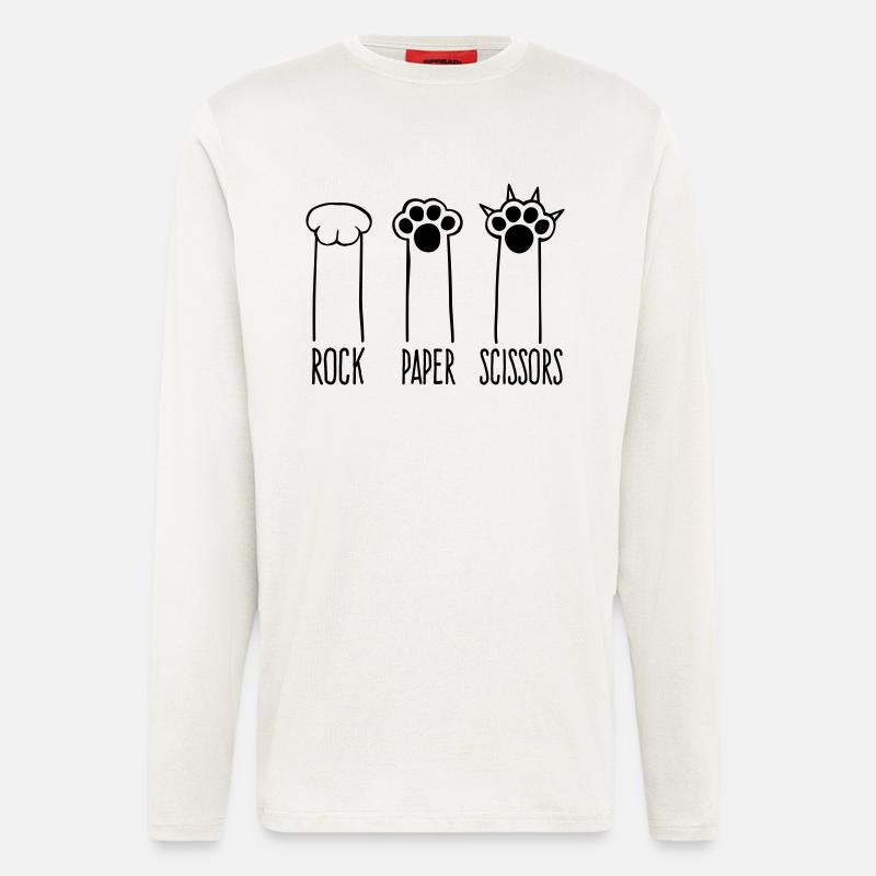 Rock Paper Scissors - Langarmshirt - made by SPREAD  - OFF WHITE