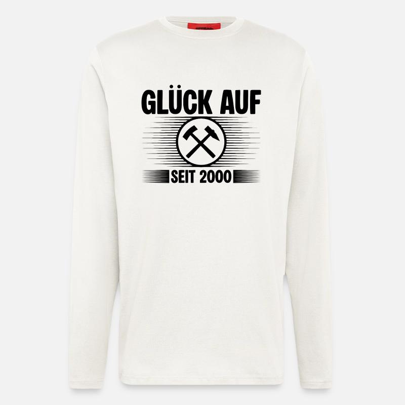 Glueck auf seit 2000 - Langarmshirt - made by SPREAD  - OFF WHITE