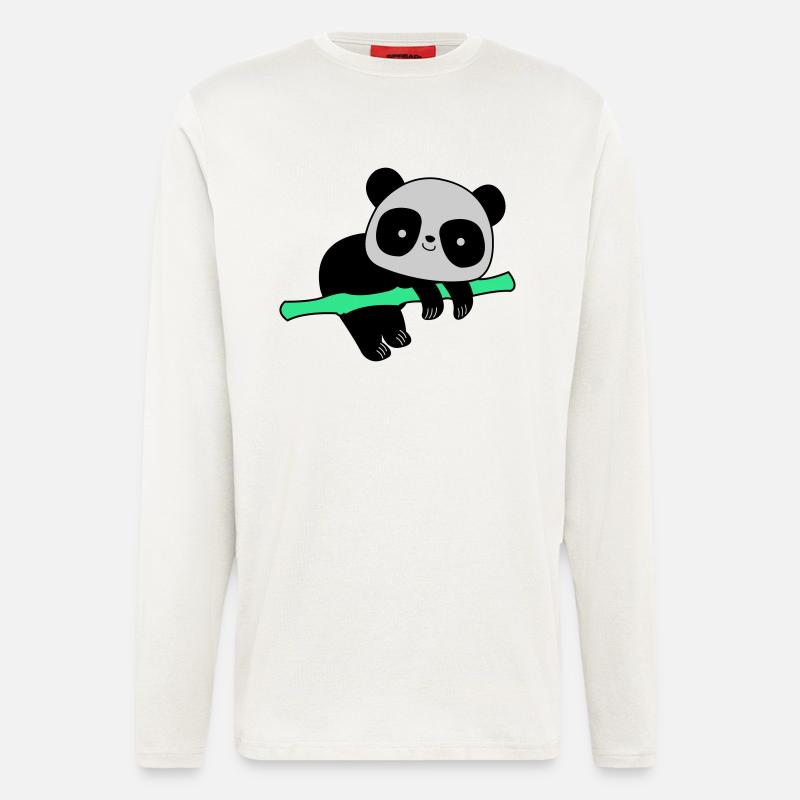 Pandabär - Langarmshirt - made by SPREAD  - OFF WHITE