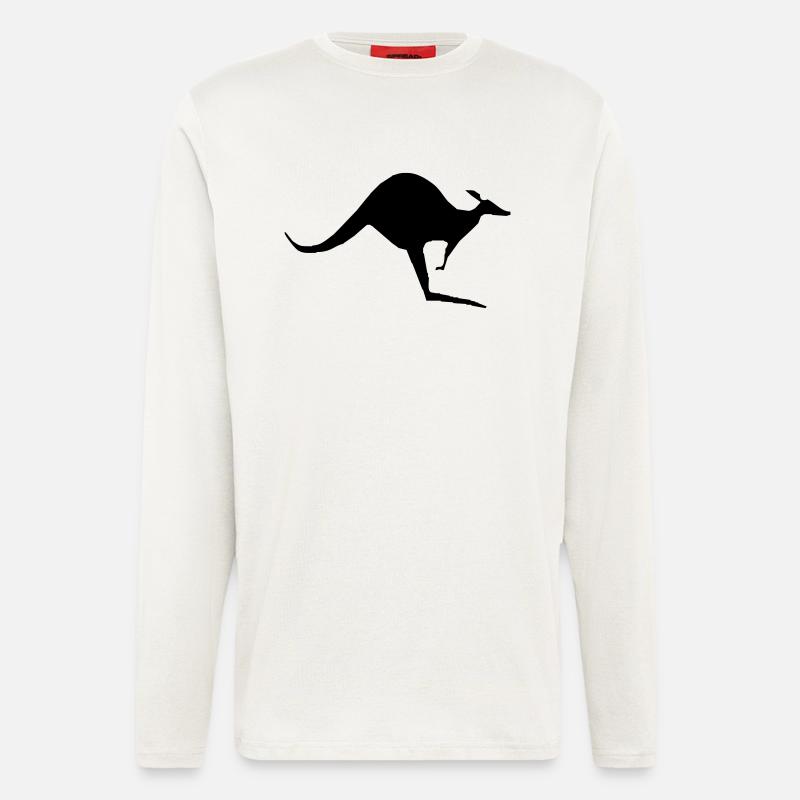 single kangaroo - Langarmshirt - made by SPREAD  - OFF WHITE