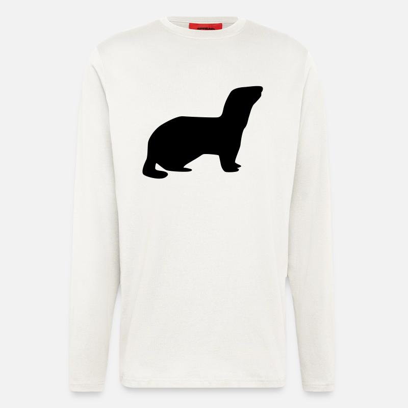 Frettchen - Langarmshirt - made by SPREAD  - OFF WHITE