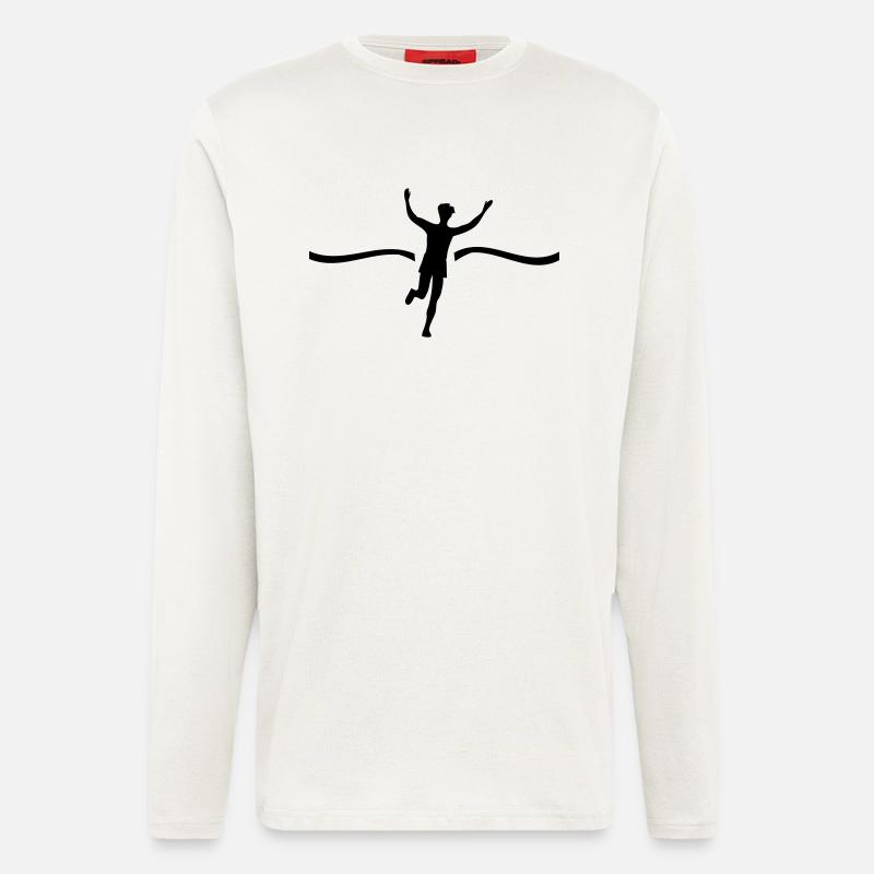 Läufer Sieger - Langarmshirt - made by SPREAD  - OFF WHITE