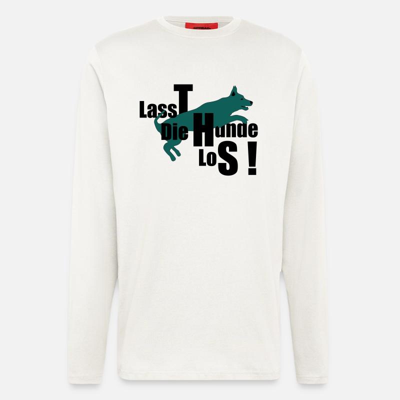 lassT die Hunde loS - Langarmshirt - made by SPREAD  - OFF WHITE