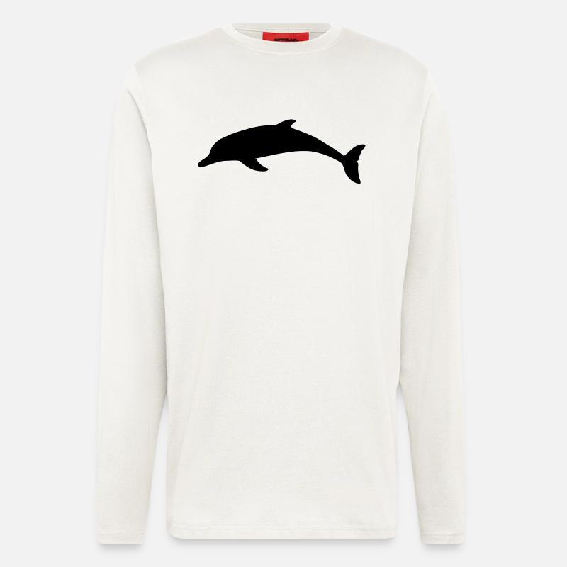Delphin Delfin - Langarmshirt - made by SPREAD  - OFF WHITE