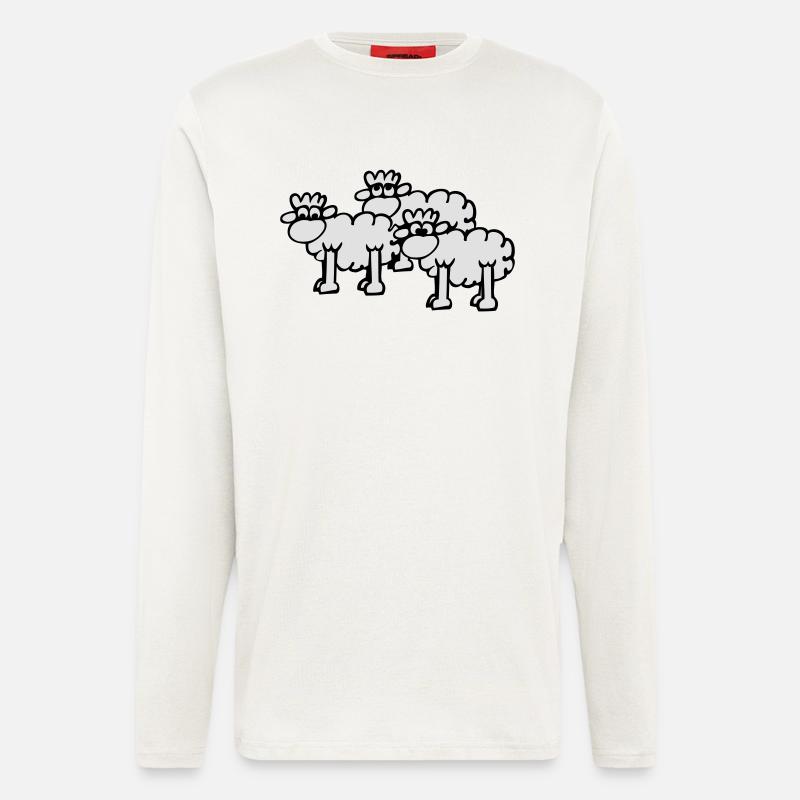 Schafe - Langarmshirt - made by SPREAD  - OFF WHITE