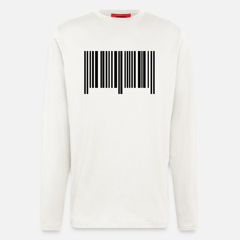 barcode_f1 - Longsleeve - made by SPREAD  - OFF WHITE