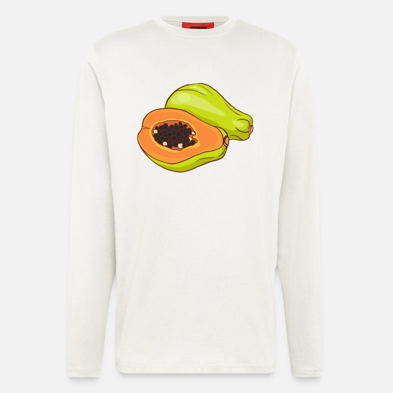 Papaya Melonenbaum Papayabaum - Langarmshirt - made by SPREAD  - OFF WHITE