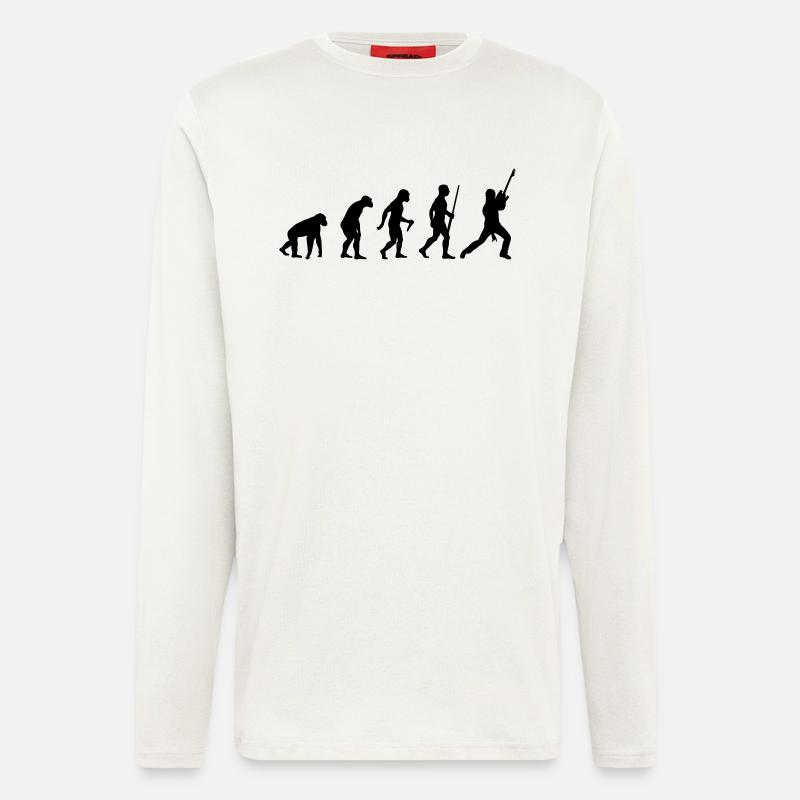 Electro Guitar Evolution - Longsleeve - made by SPREAD  - OFF WHITE