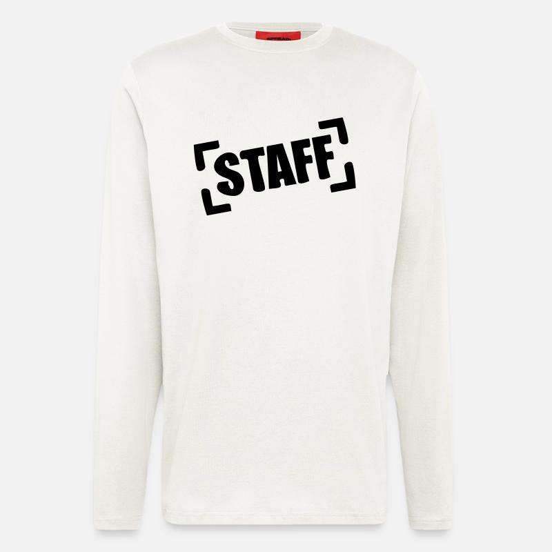 staff_design_a1 - Langarmshirt - made by SPREAD  - OFF WHITE