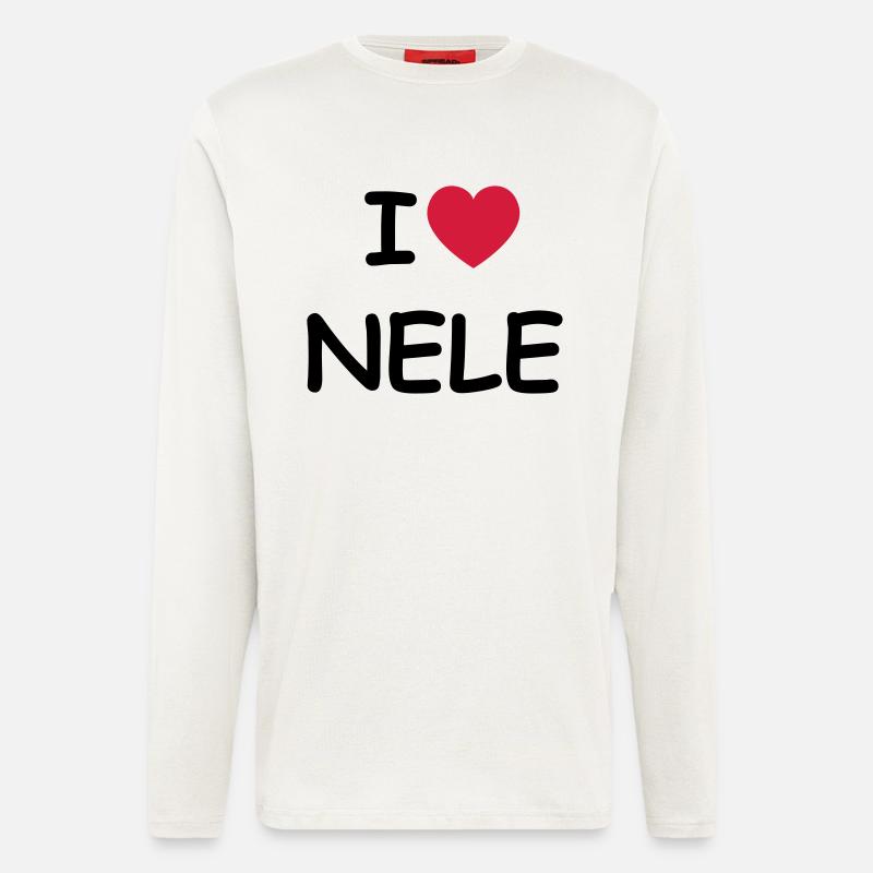 I love Nele - Langarmshirt - made by SPREAD - OFF WHITE
