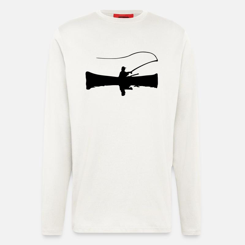 Fischer Angler - Langarmshirt - made by SPREAD  - OFF WHITE