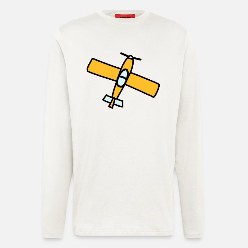 Airplane Design - Langarmshirt - made by SPREAD  - OFF WHITE