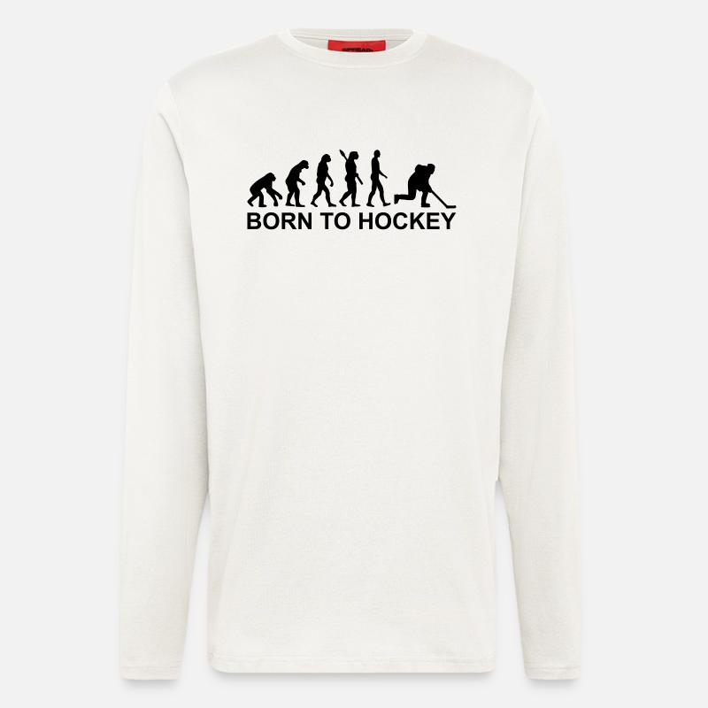 Évolution Hockey sur glace - Manches longues bio décontracté fabriqué en UE - OFF WHITE