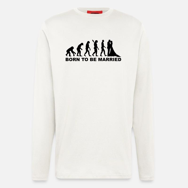 Evolution Wedding - Longsleeve - made by SPREAD  - OFF WHITE