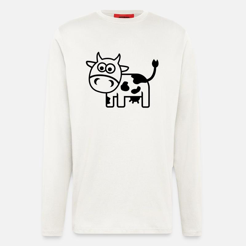 Kuh - Langarmshirt - made by SPREAD  - OFF WHITE