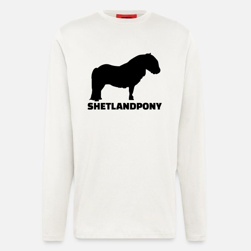Shetlandpony - Langarmshirt - made by SPREAD  - OFF WHITE