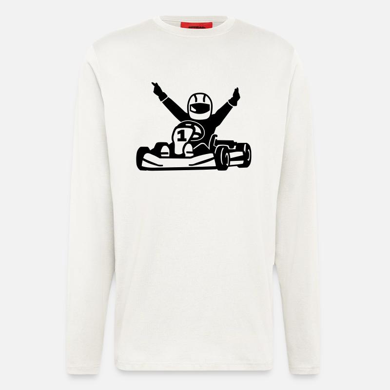 Kart - Langarmshirt - made by SPREAD  - OFF WHITE