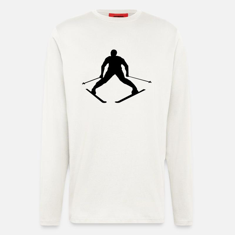 Skifahrer - Langarmshirt - made by SPREAD  - OFF WHITE
