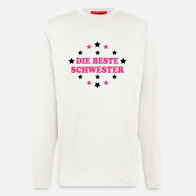 Die beste schwester - Longsleeve - made by SPREAD  - OFF WHITE