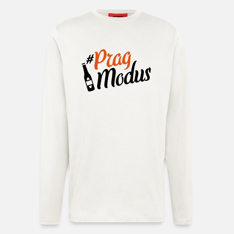 prag modus beer - Langarmshirt - made by SPREAD  - OFF WHITE