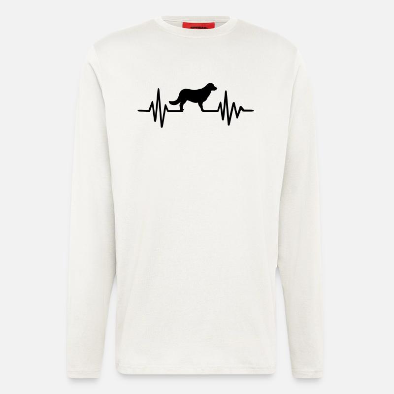 Flat Coated Retriever - Longsleeve - made by SPREAD  - OFF WHITE