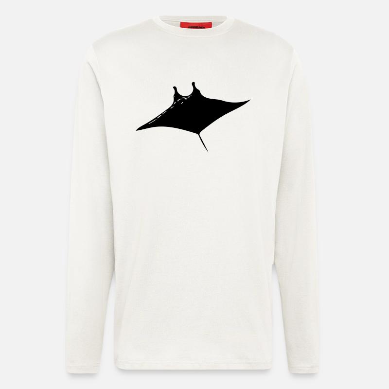 Manta Rays Vector Style - Longsleeve - made by SPREAD  - OFF WHITE