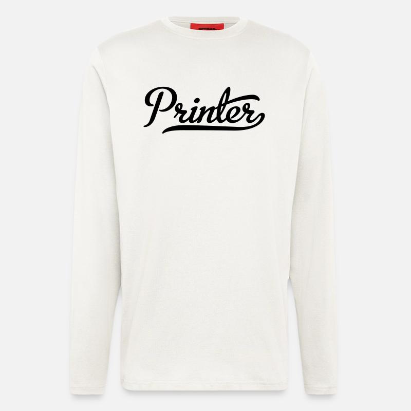 Printer - Langarmshirt - made by SPREAD  - OFF WHITE