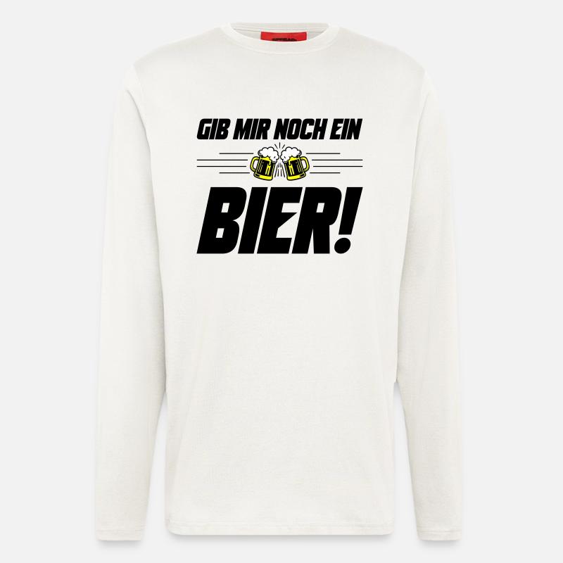 Noch ein Bier Spruch - Langarmshirt - made by SPREAD  - OFF WHITE